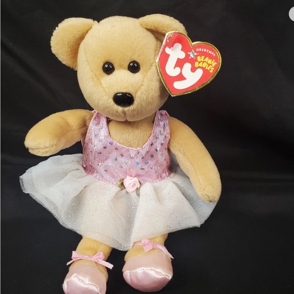 Ty Beanie Baby “Prima” the Adorable Ballerina Bear wearing tutu (8.5 inch)